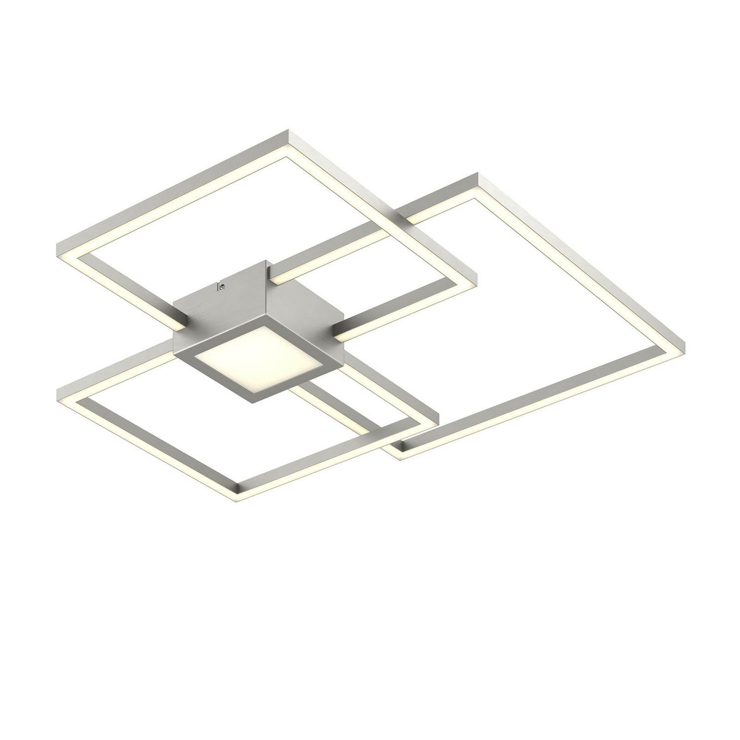 B-Ware Lindby Duetto Led Deckenlampe Deckenleuchte Lampe Wohnzimmerlampe Nickel 38 W  - 4251096573992