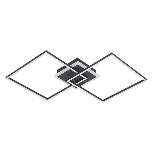 Lindby Deckenlampe Deckenleuchte LED RGB dimmbar schwarz Fernbedienung Kunststof - 4251911726640
