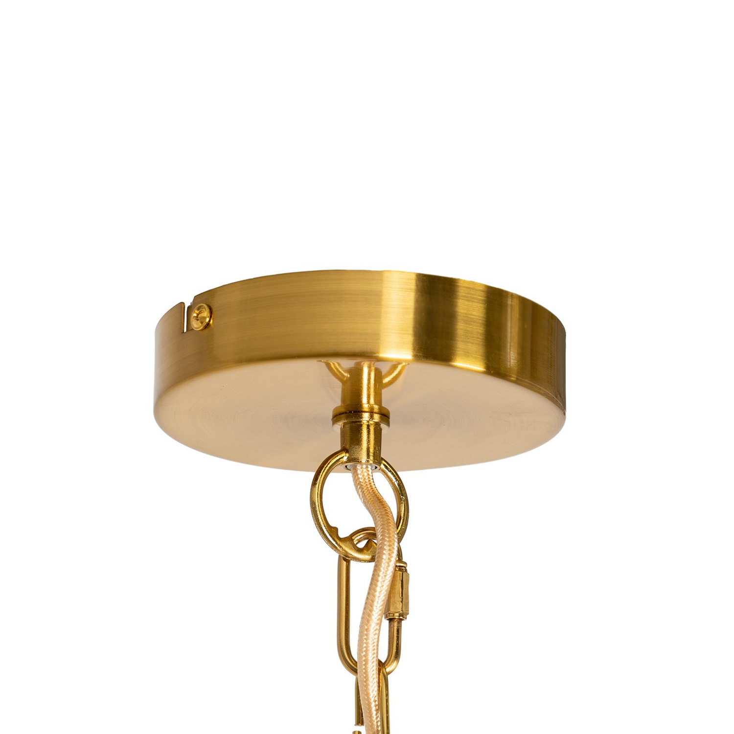 Lustre Lindby Elanova de qualité B, suspension à six lumières, spot en laiton E14995