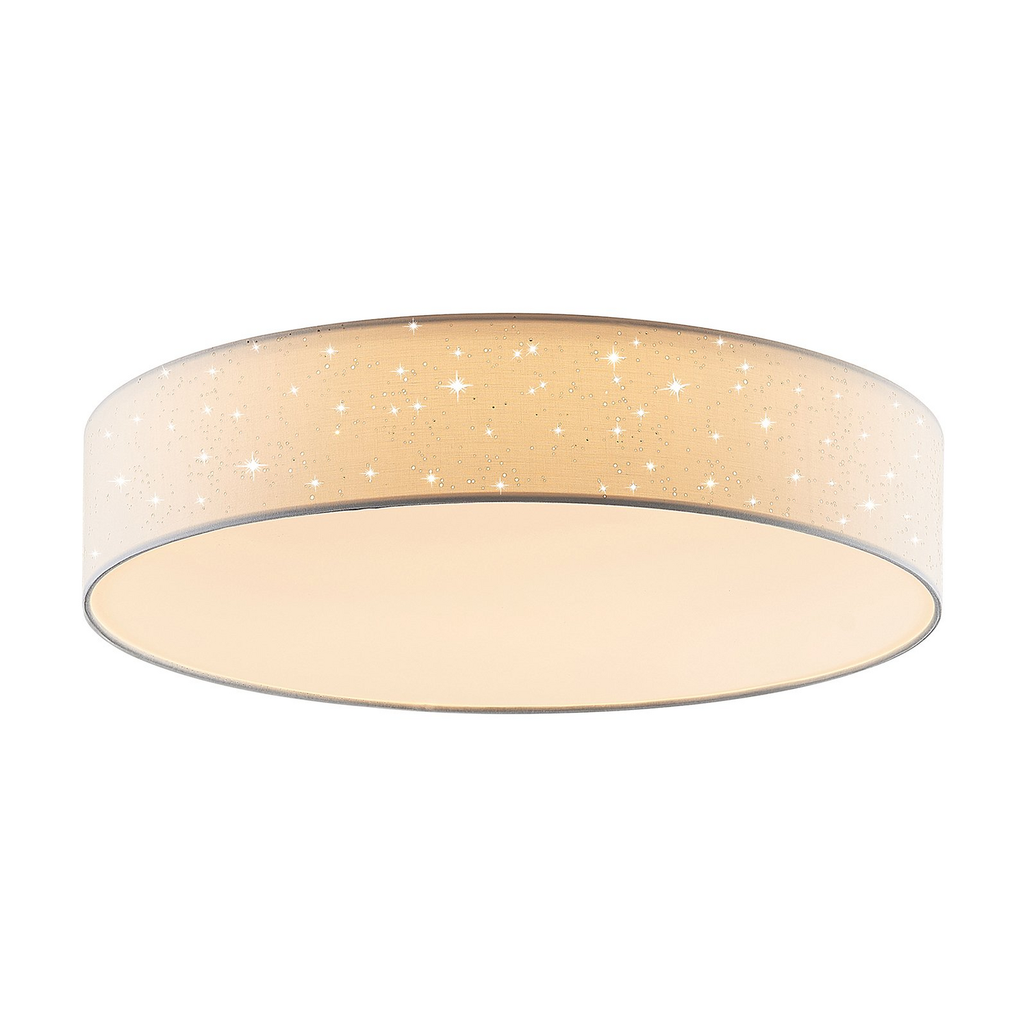 B-Ware Lindby Deckenleuchte Deckenlampe Led Ellamina Textil Weiß Dimmbar Fernbedien811