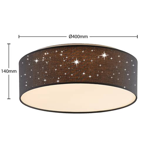 B-Ware Lindby Ellamina Led Deckenlampe Deckenlampe Lampe Leuchte Dunkelgrau Rund 414 - 4251096586565