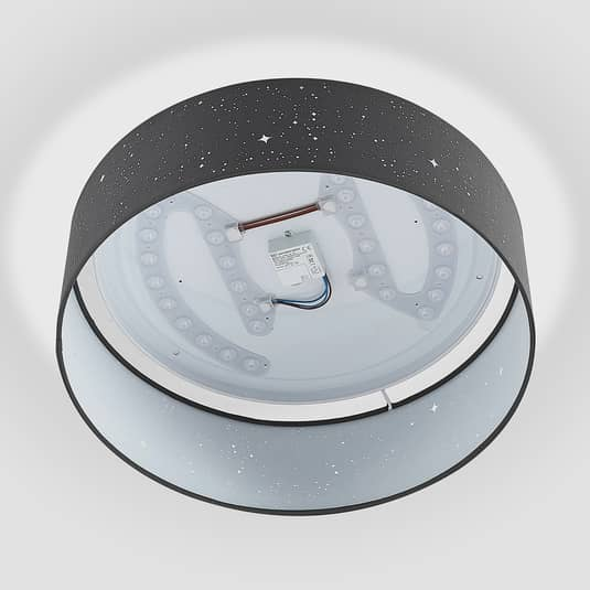 B-Ware Lindby Ellamina Led Deckenlampe Deckenlampe Lampe Leuchte Dunkelgrau Rund 414 - 4251096586565