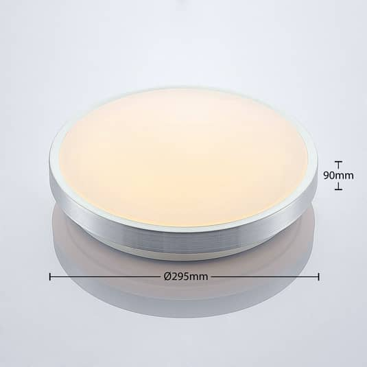 B-Ware Lindby Emelie Led Deckenlampe Deckenlampe Lampe Leuchte Rund ø 27 Cm Aluminium - 4251096565652