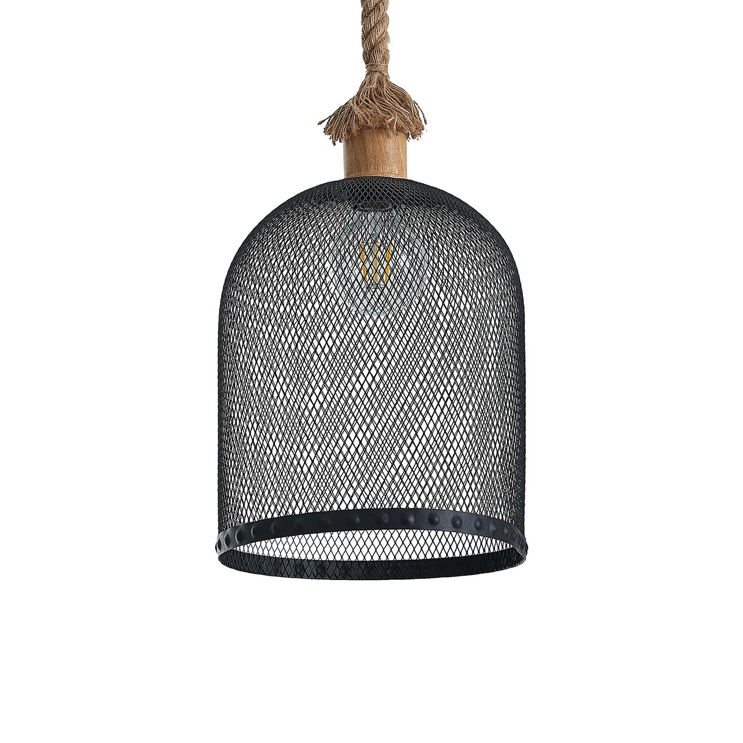 Lindby Epori Pendelleuchte Hängeleuchte Hanfseil 3 Flammig Esszimmerlampe B-Ware - 4251911711257