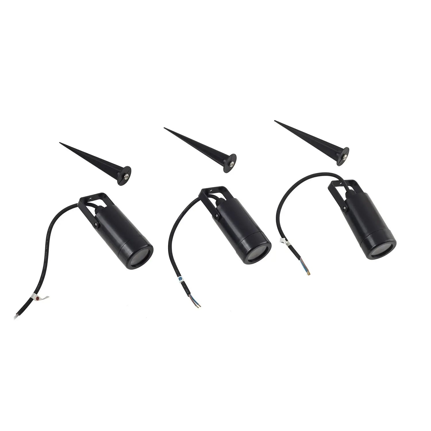 B-Ware Lindby Erdspießleuchte Gartenstrahler Außenleuchte Thorgal Schwarz 3er Set - 4251911785548