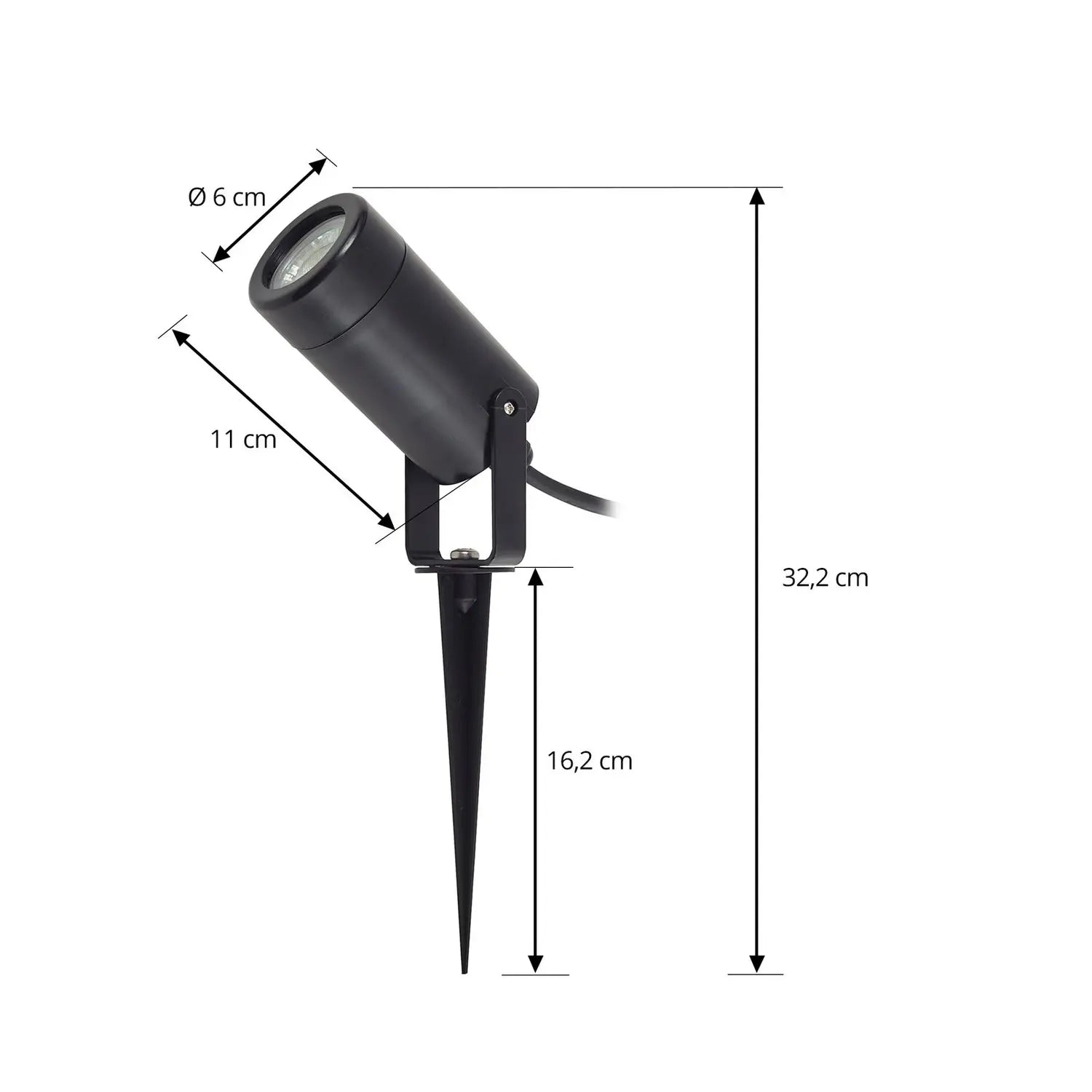 B-Ware Lindby Erdspießleuchte Gartenstrahler Außenleuchte Thorgal Schwarz 3er Set127 - 4251911785548