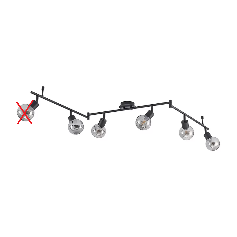 Lindby Eridia Deckenstrahler Strahler Deckenleuchte schwarz SIEHE TEXT/FOTO - 4251911728378