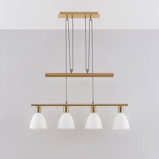 B-Ware Lindby Esszimmer Hängeleuchte Simeon Deckenlampe Pendelleuchte E14 Messing Matt - 8502193011740