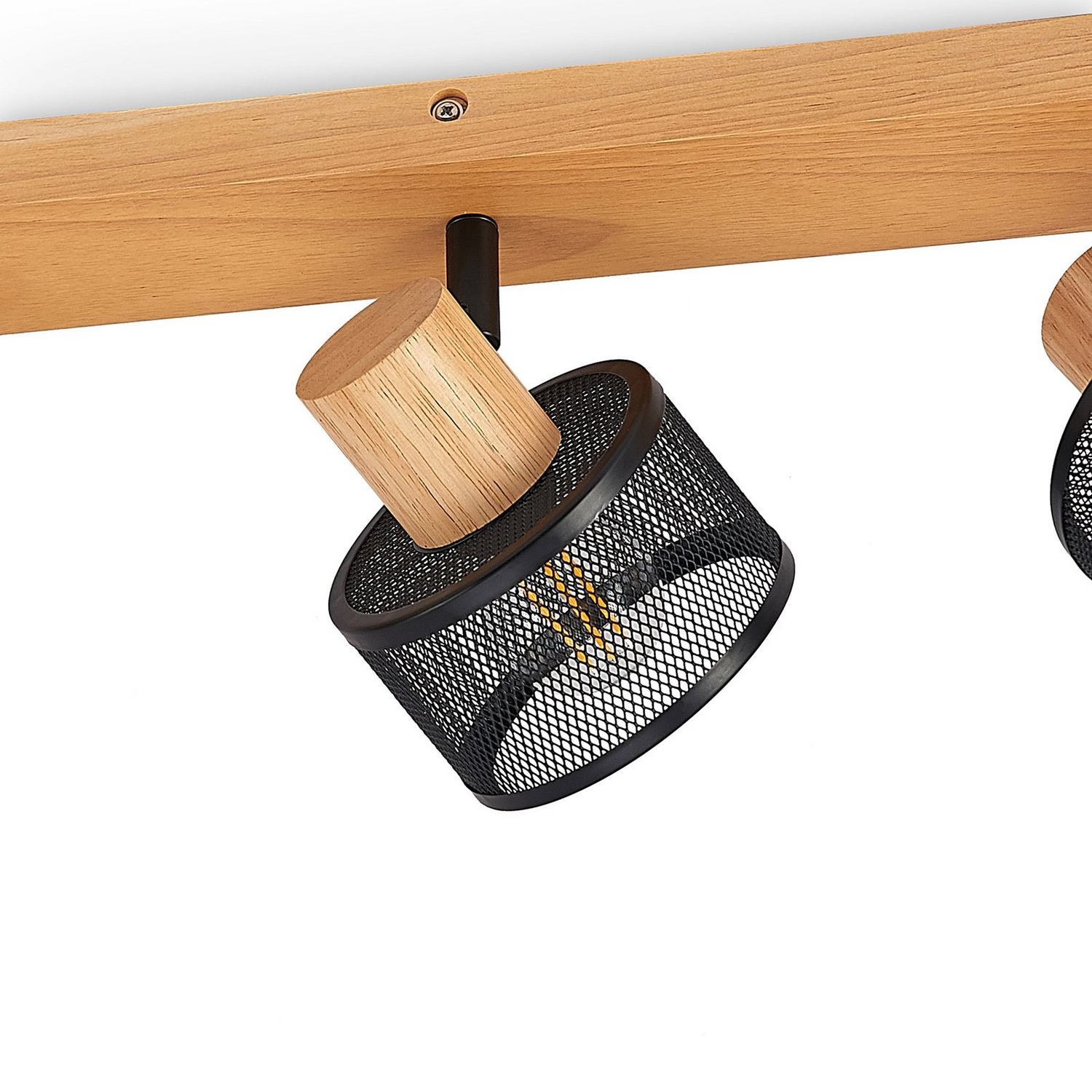 B-Ware Lindby Evinora Deckenstrahler Deckenlampe Deckenlampe Strahler Holz 3 Flammig - 4251911700022