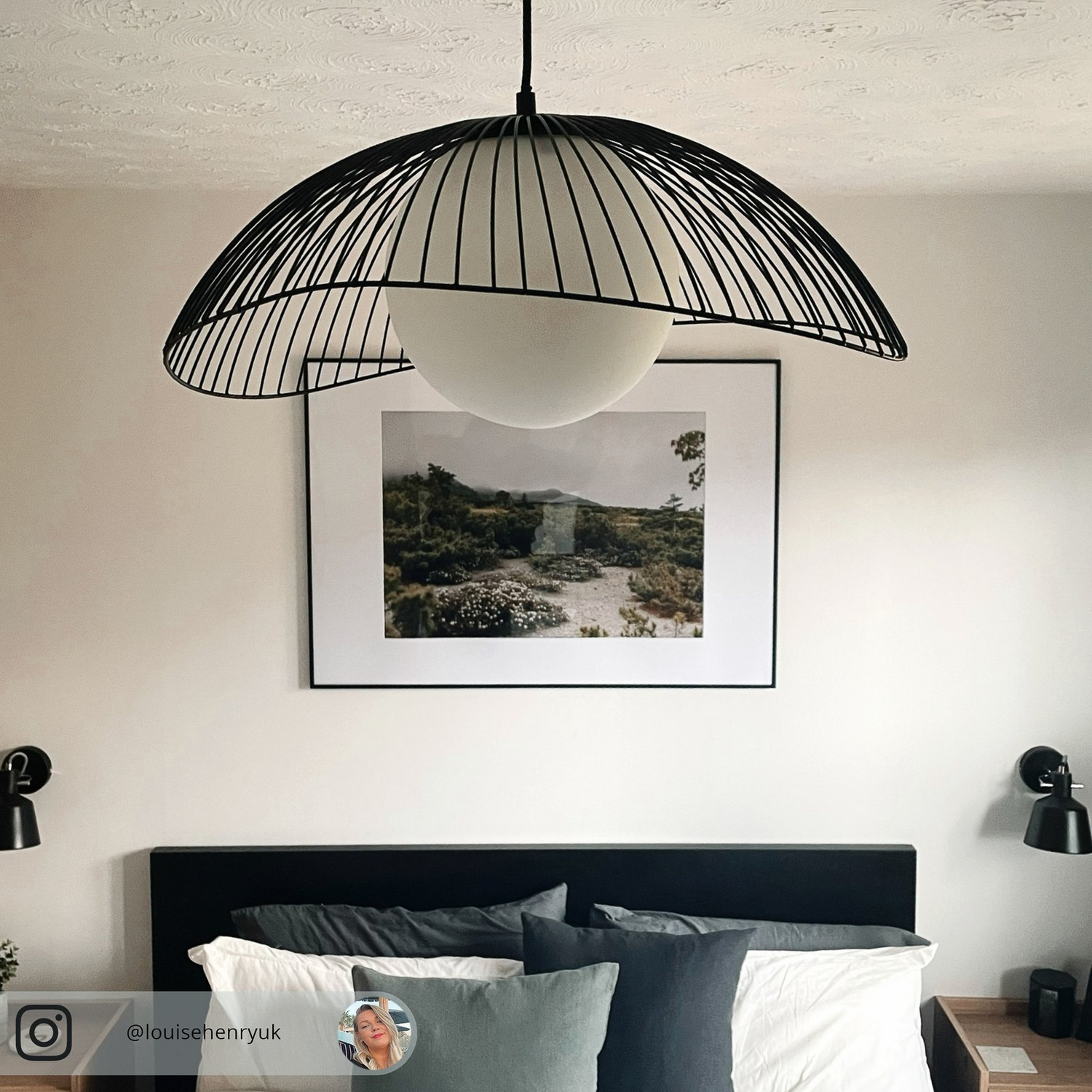 Suspension Lindby Fabronia de catégorie B, luminaire à grille, lampe, plafonnier, IP20, globe en verre, 609 