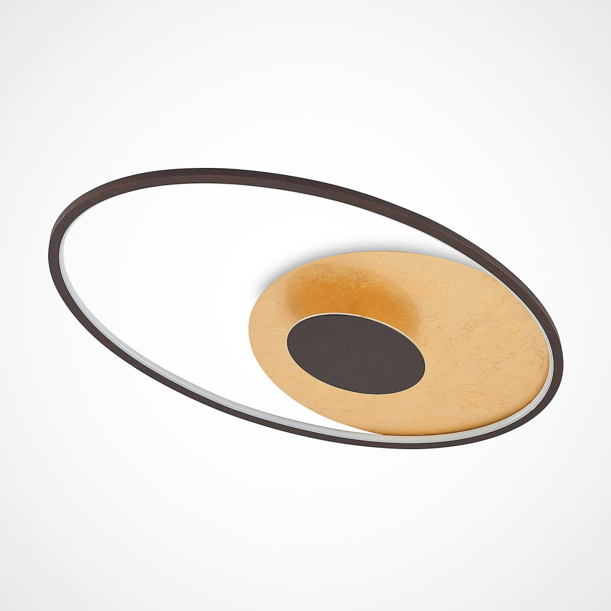 Lindby Deckenleuchte Lampe LED Feival Dimmbar Wandschalter rost gold Metall - 4251096587807