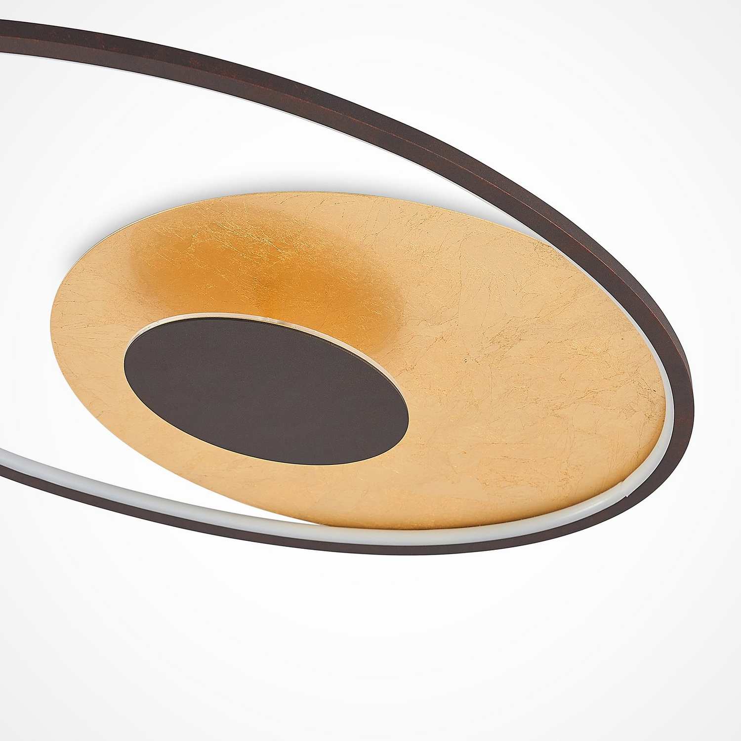 Plafonnier LED Lindby Feival de catégorie B, luminaire, 73 x 43 cm O750 