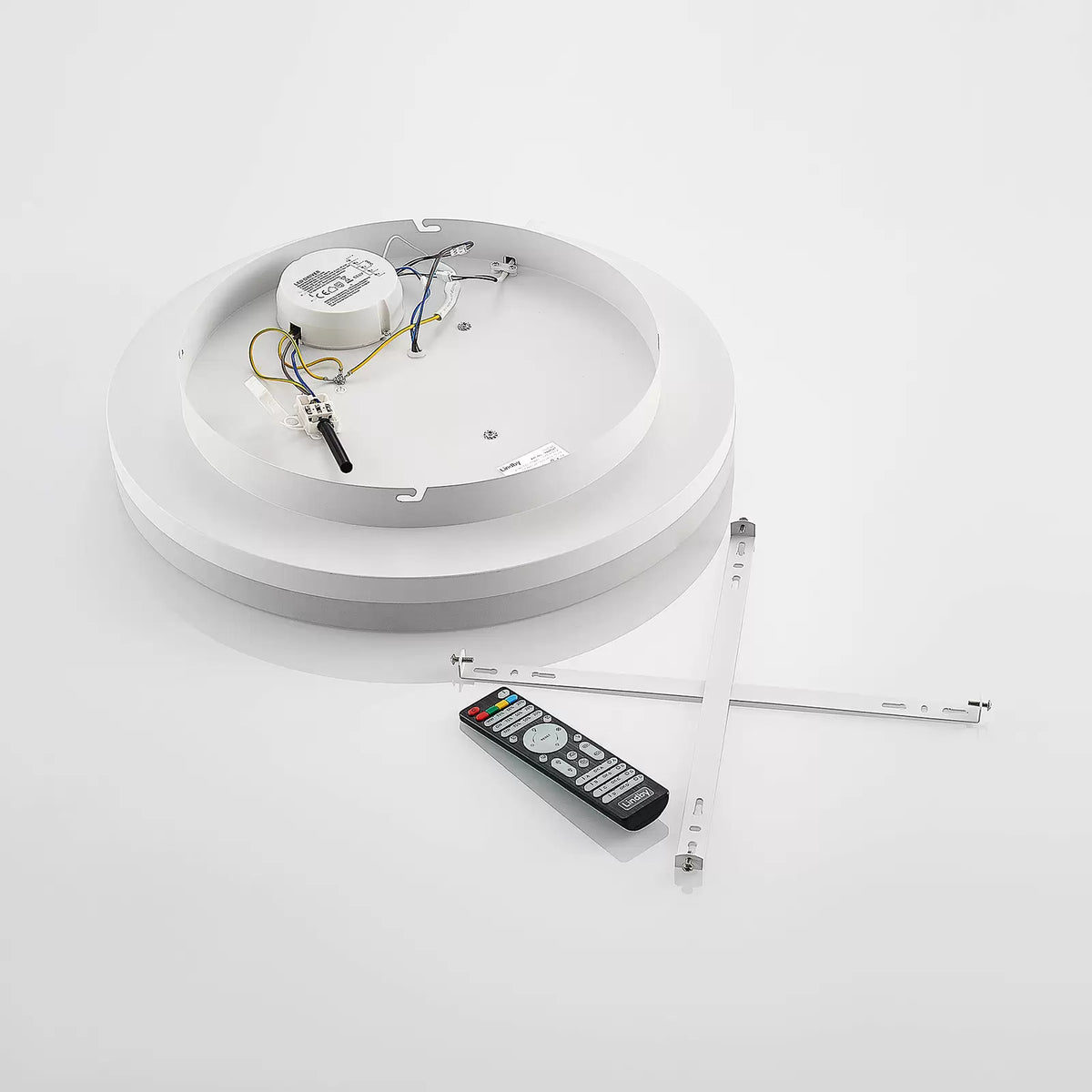 Lindby Deckenleuchte Deckenlampe LED Felisha RGBW Fernbedienung sandweiß Wohnzim - 4251911743111