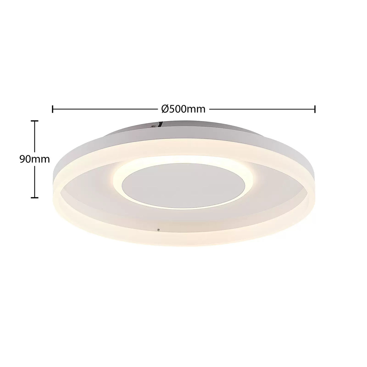 Lindby Deckenleuchte Deckenlampe LED Felisha RGBW Fernbedienung sandweiß Wohnzim - 4251911743111