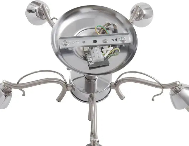 B-Ware Lindby Feodora Deckenlampe Deckenleuchte Lampe Leuchte Kronleuchter Weiß Chrom