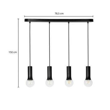 B-Ware Lindby Fipas Pendelleuchte Hängeleuchte Hängelampe Lampe Ohne Schirme 4 Flammig - 4251911757996