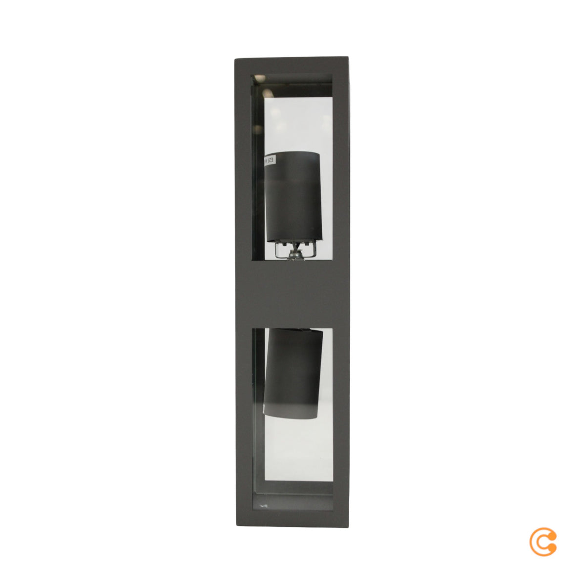 Lindby Außenwandleuchte Wandleuchte Firmin Dunkelgrau IP44 Lampe E27 LED 2 STÜCK - 4251096575859