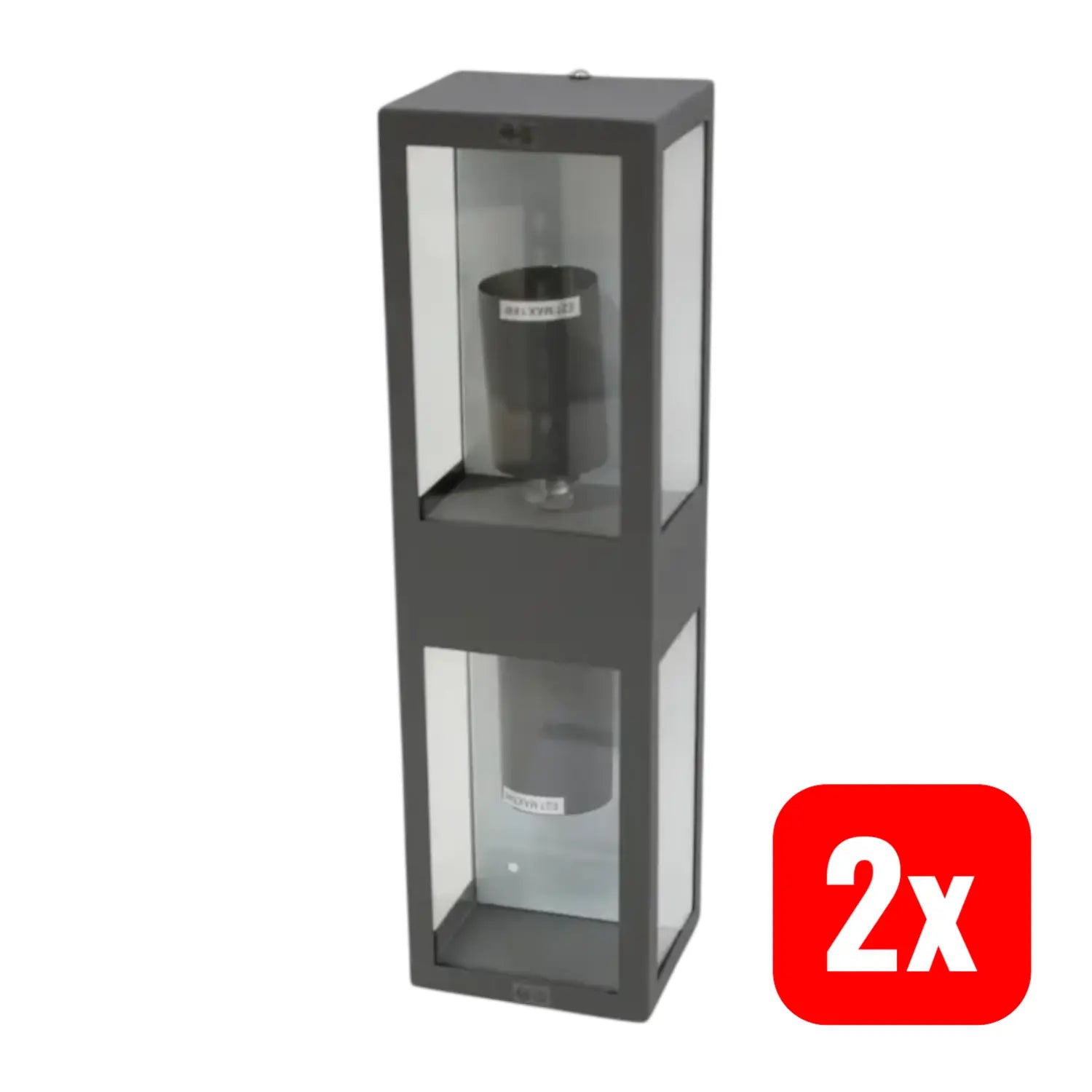 B-Ware Lindby Außenwandleuchte Wandleuchte Firmin Dunkelgrau Ip44 Lampe E27 Led 2 Stück - 4251096575859