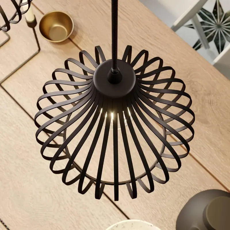 Lindby Hängelampe Pendelleuchte Frances Lampe kaffeebraun 4-flammig Metall 498 - 4251096551716