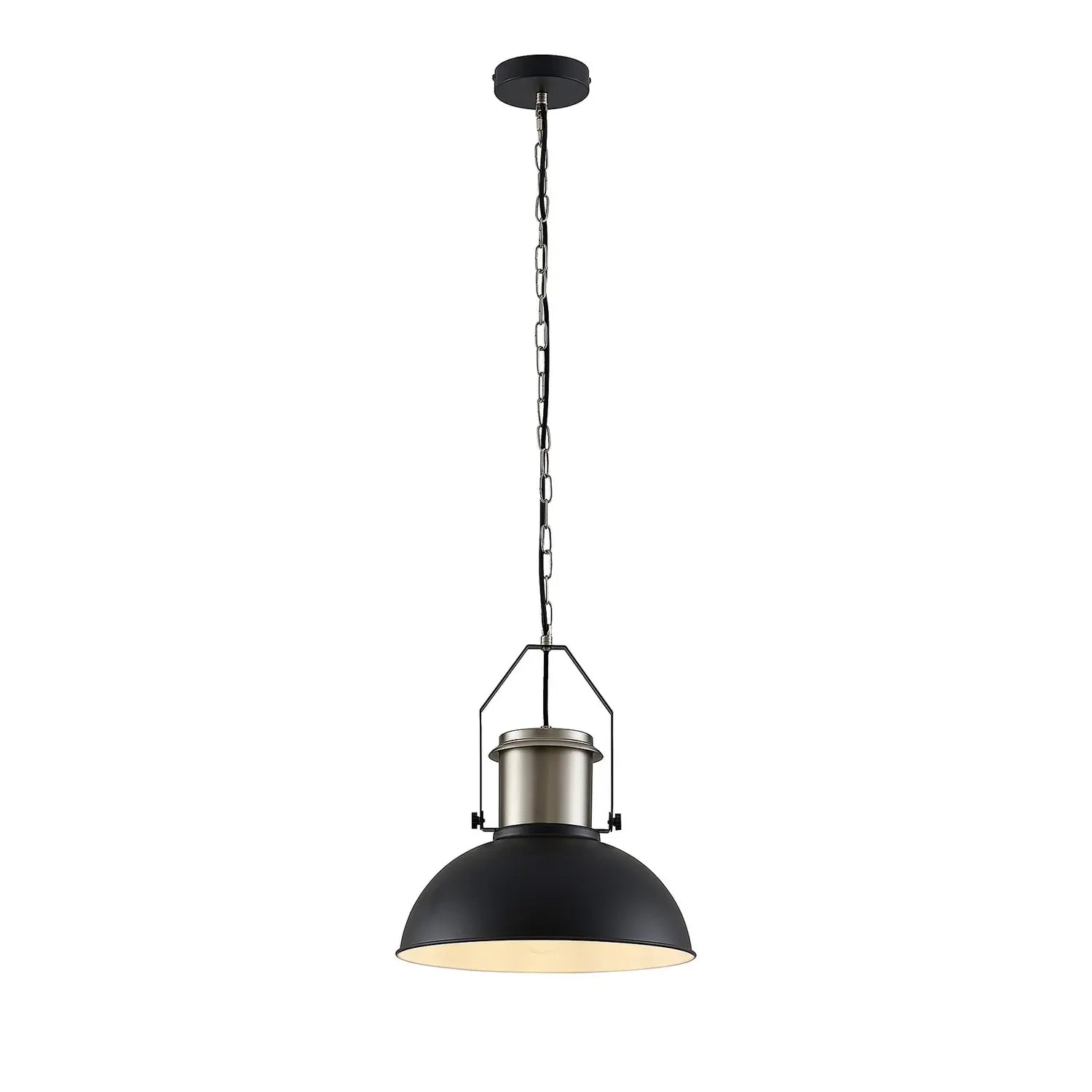 B-Ware Lindby Freitjof Hängeleuchte Hängeleuchte Lampe Leuchte Ip20 Schwarz/Nickel M200
