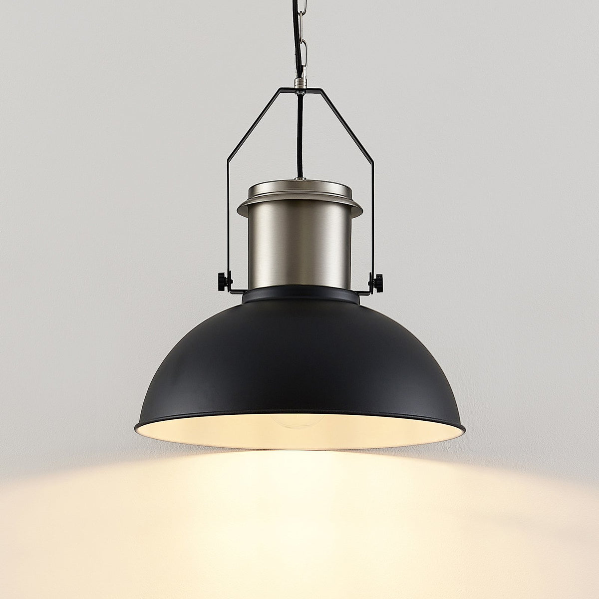 Lindby Freitjof Hängeleuchte Hängeleuchte Lampe Leuchte IP20 schwarz/nickel m200 - 4251096585810