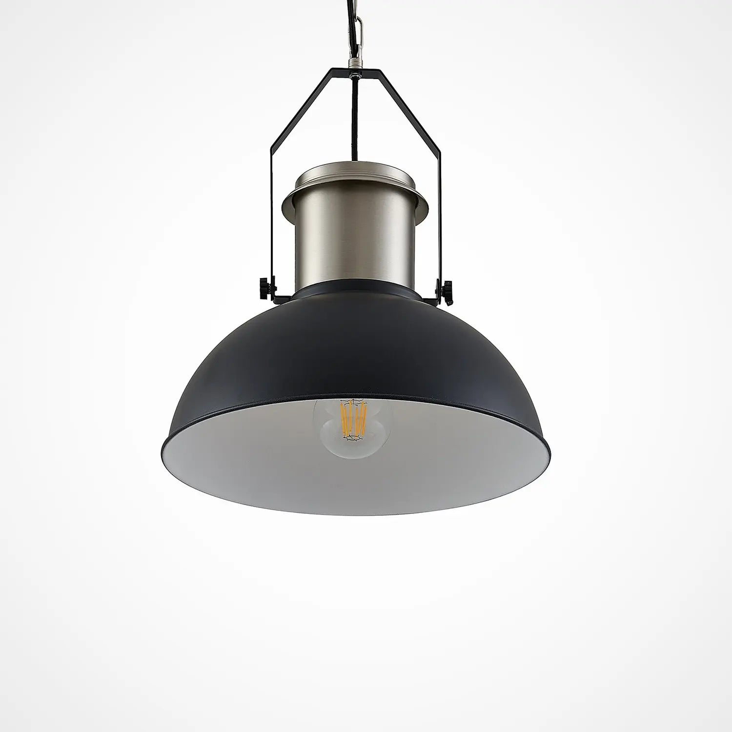 B-Ware Lindby Freitjof Hängeleuchte Hängeleuchte Lampe Leuchte Ip20 Schwarz/Nickel M200
