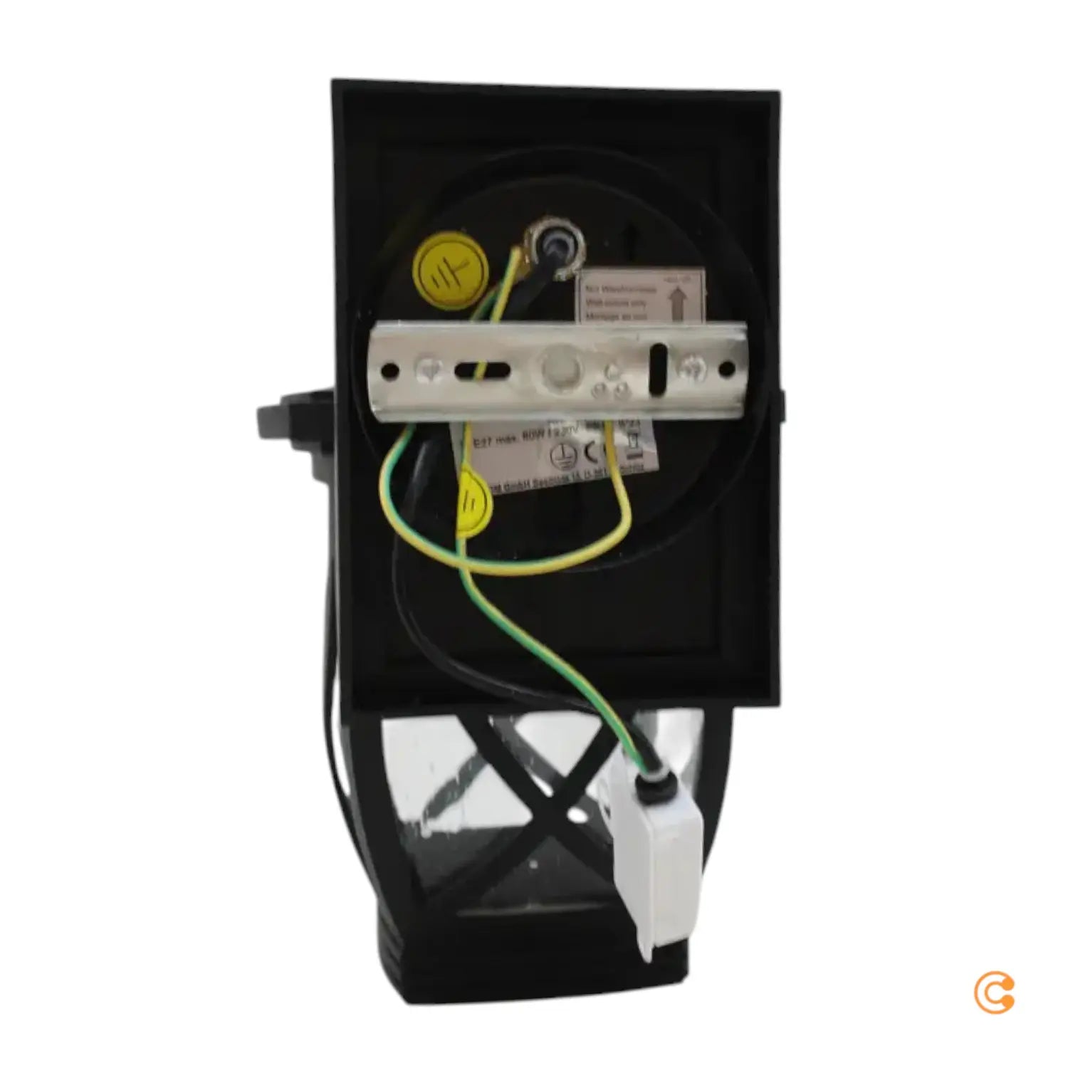 B-Ware Lindby Fritza Außenwandleuchte Außenlampe Wandleuchte Schwarz Höhe 26,7 Cm - 4251096568202