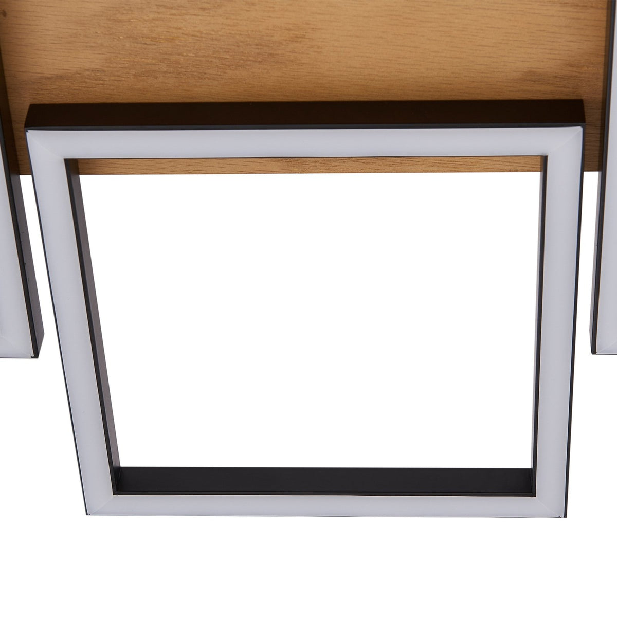 Lindby Deckenleuchte Deckenlampe LED Galad schwarz Holz Dimmfunktion Fünf Lic668 - 4251911791631