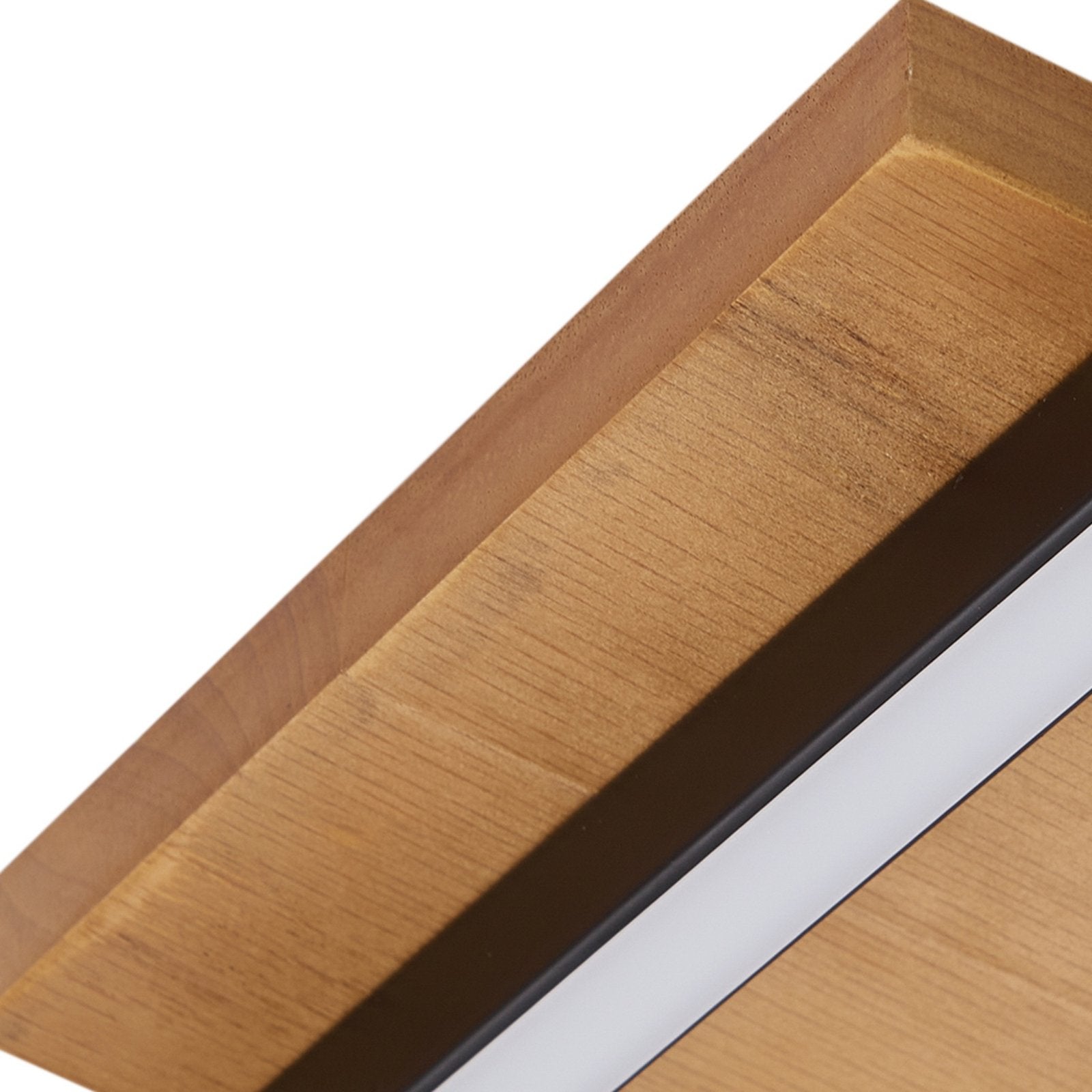 Lindby Deckenleuchte Deckenlampe LED Galad schwarz Holz Dimmfunktion Fünf Lic668 - 4251911791631