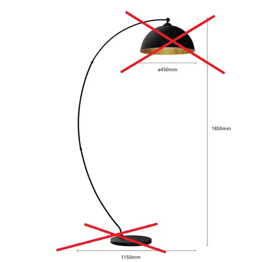 Lindby Gebogene Stehleuchte Stehlampe Lampe Leuchte Jonera Siehe Text/Foto B-Ware - 8502193059690