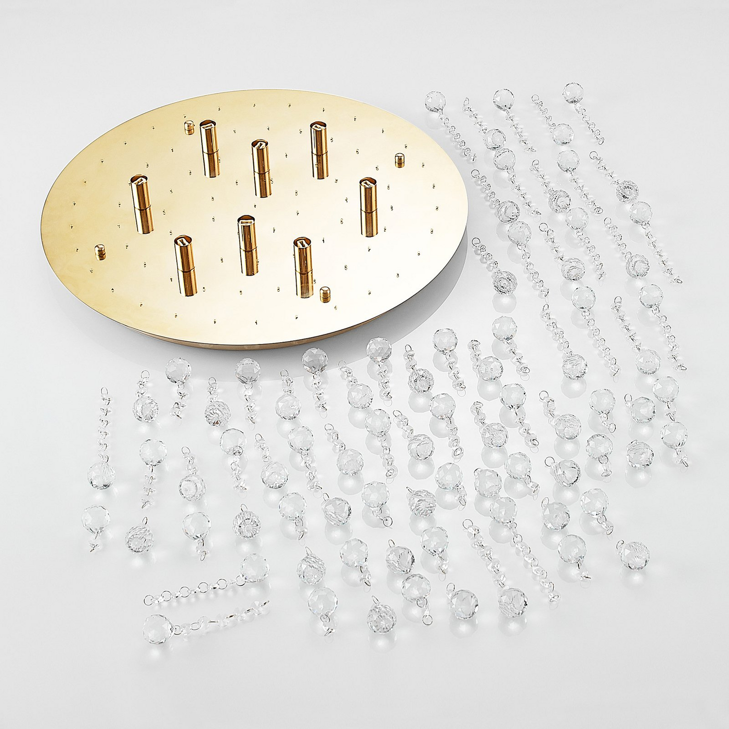 B-Ware Lindby Deckenleuchte Deckenlampe Gillion Kronleuchter Kristall Lampe Led ø 55cm