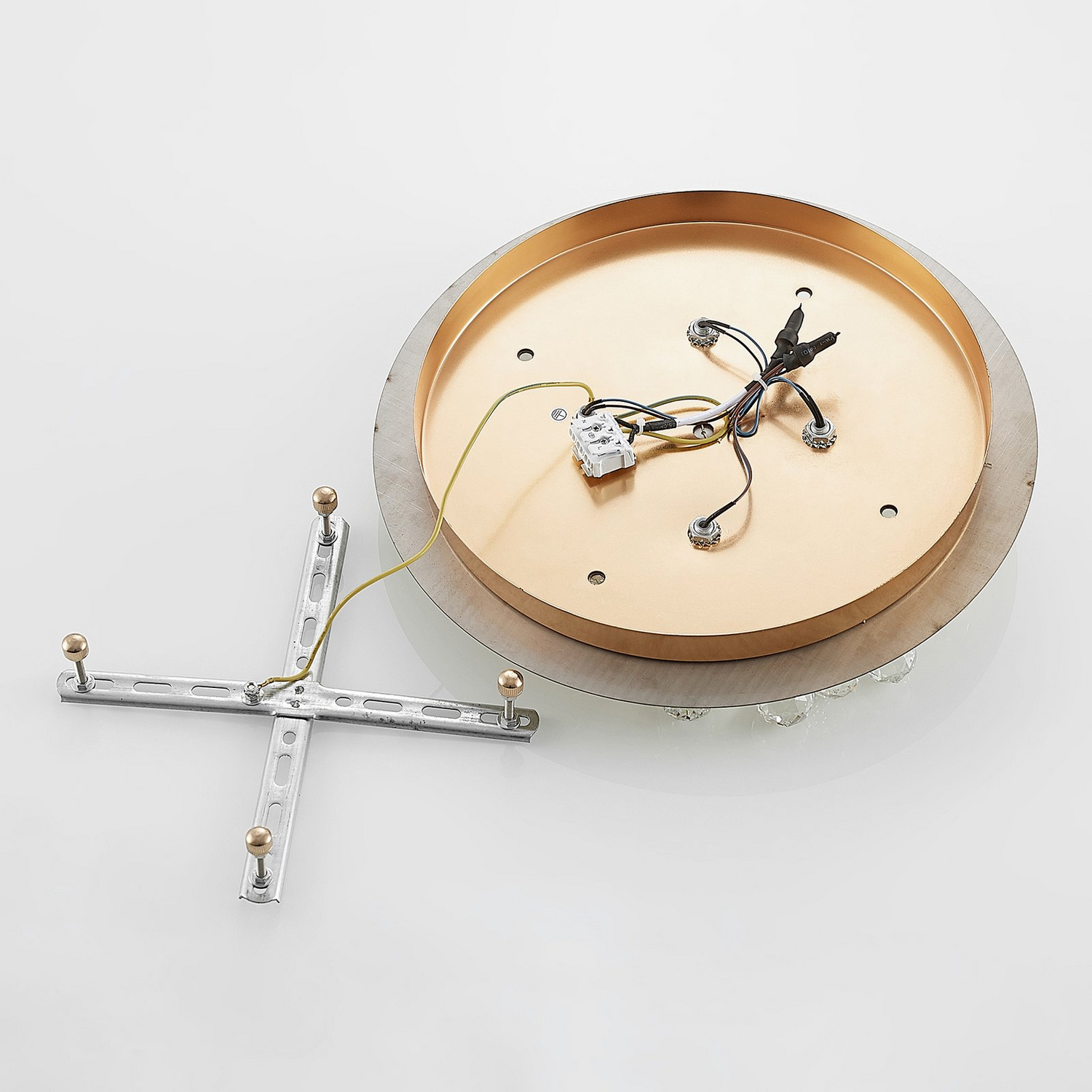 Lampes de plafond Lindby Gillion de catégorie B, plafonnier, lampe, suspension, modèle à quatre flammes 960 