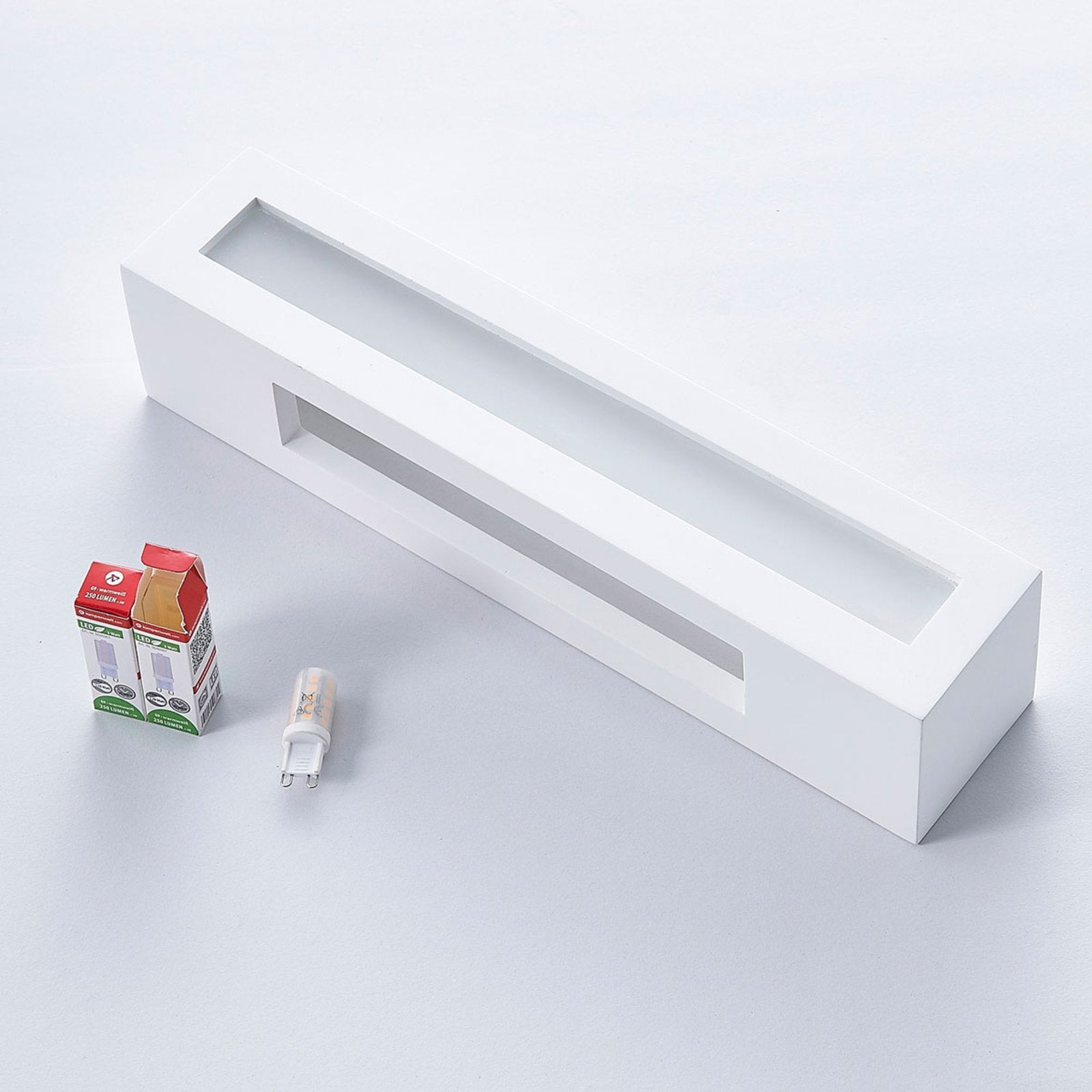Lindby Gipswandleuchte Tjada Wandlampe Wandleuchte Lampe Leuchte G9 LED weiß77 - 4251096533590