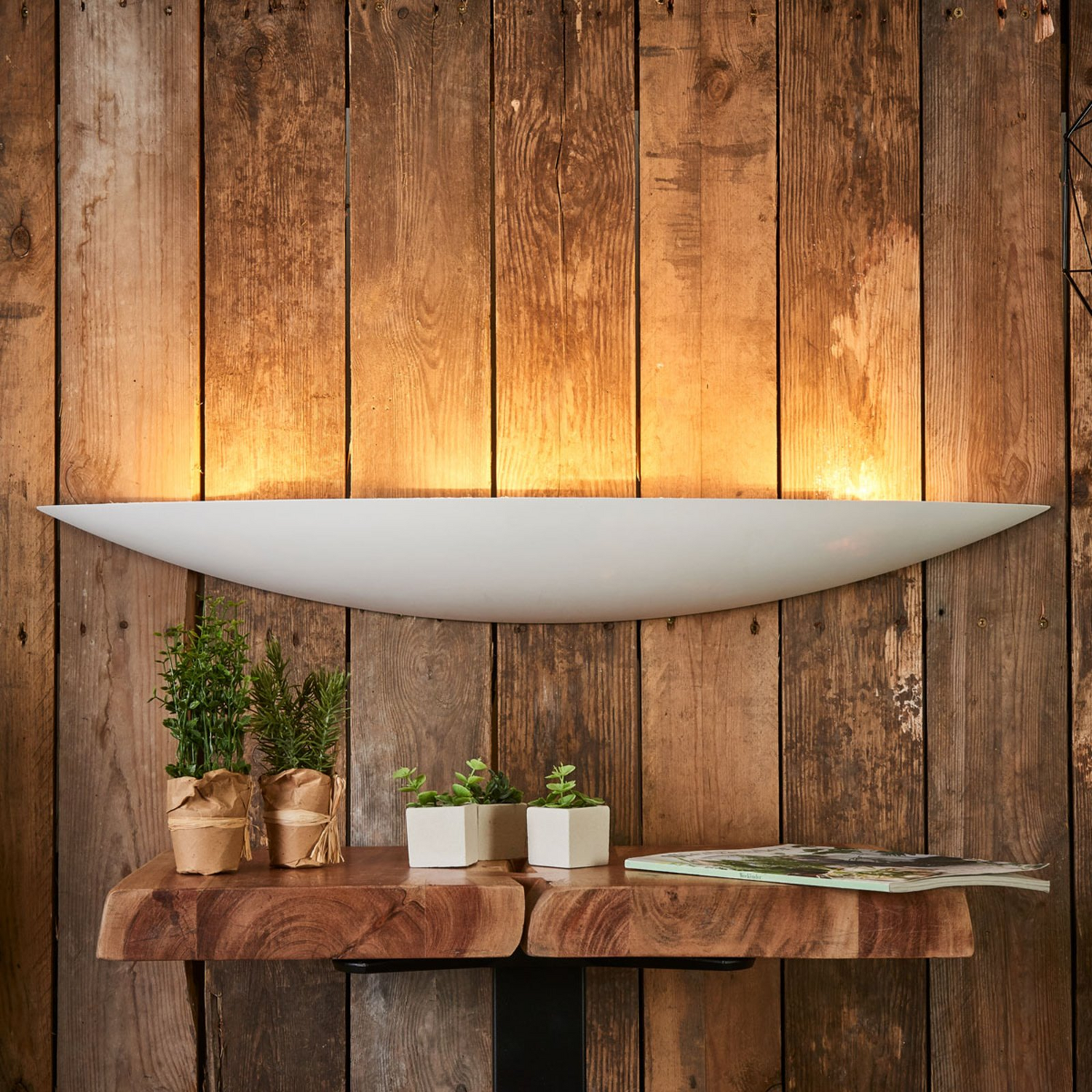 Applique murale Lindby Tommi de qualité B, lampe pour tableau, lampe murale, éclairage de couloir, lampes, blanc, plâtre 80
