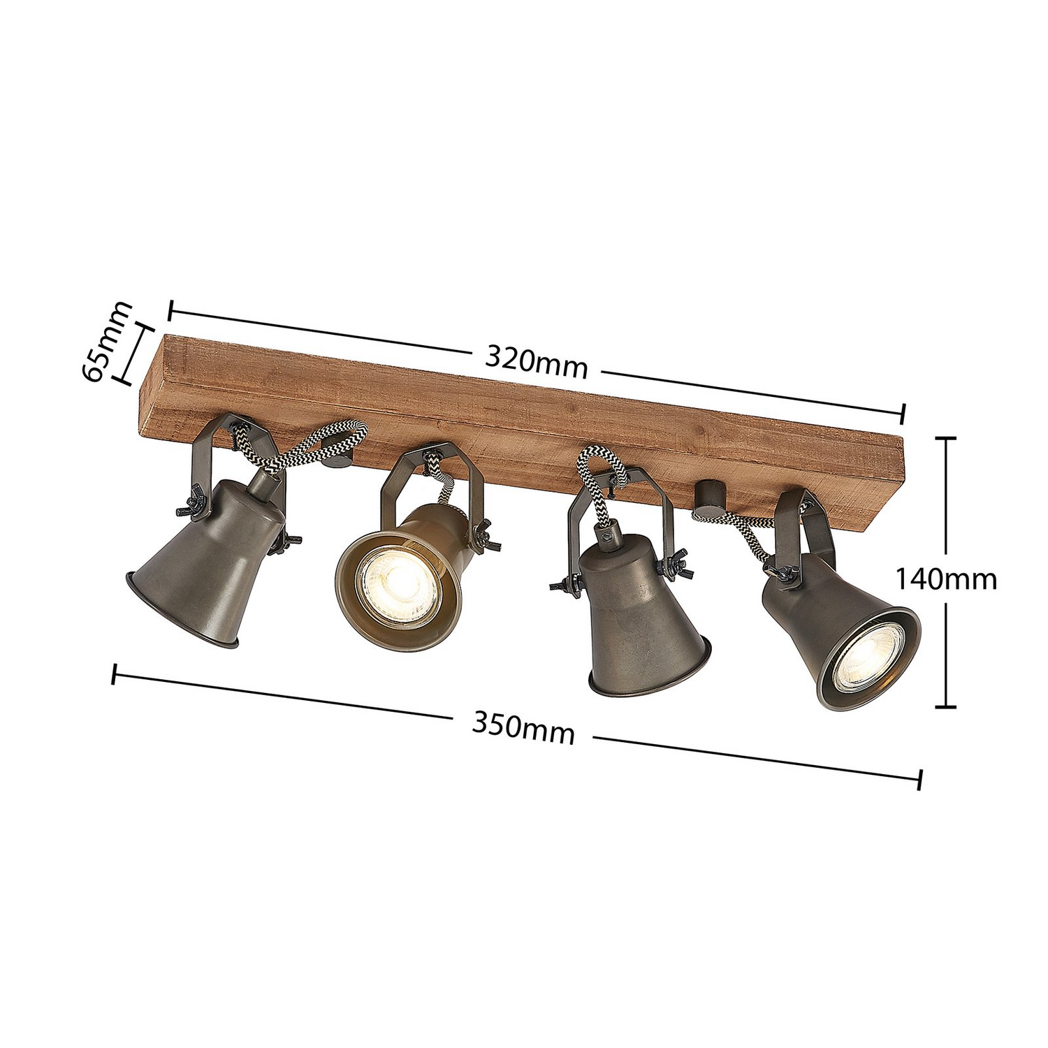 B-Ware Lindby Grandesa Deckenstrahler Deckenlampe Deckenleuchte Lampe Vierflammig Gu 10 - 4251096595970