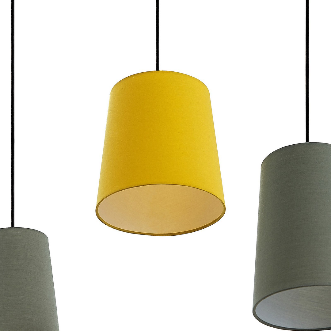 Lindby Amilia Hängeleuchte Hängelampe Lampe Leuchte 5 Fl. E27 Holz Eisen Bunt B-Ware