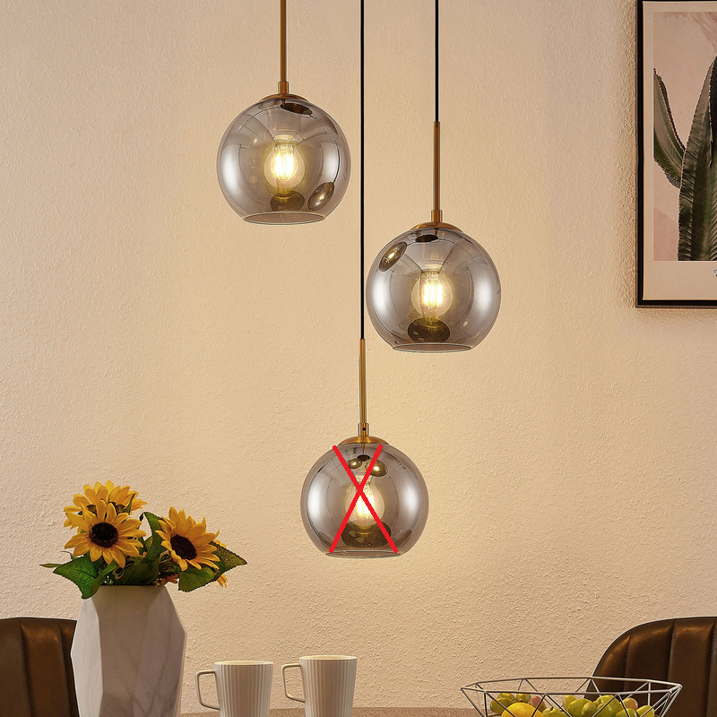 Lindby Jurian Pendelleuchte  Deckenlampe Wohnzimmerlampe 3 Flg Siehe Text/Foto B-Ware - 4251911727883