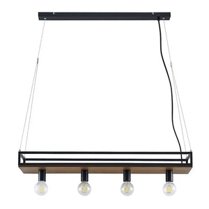 B-Ware Lindby Pendelleuchte Hängelampe Kirista Holz E27 Led 100 Cm Siehe Text