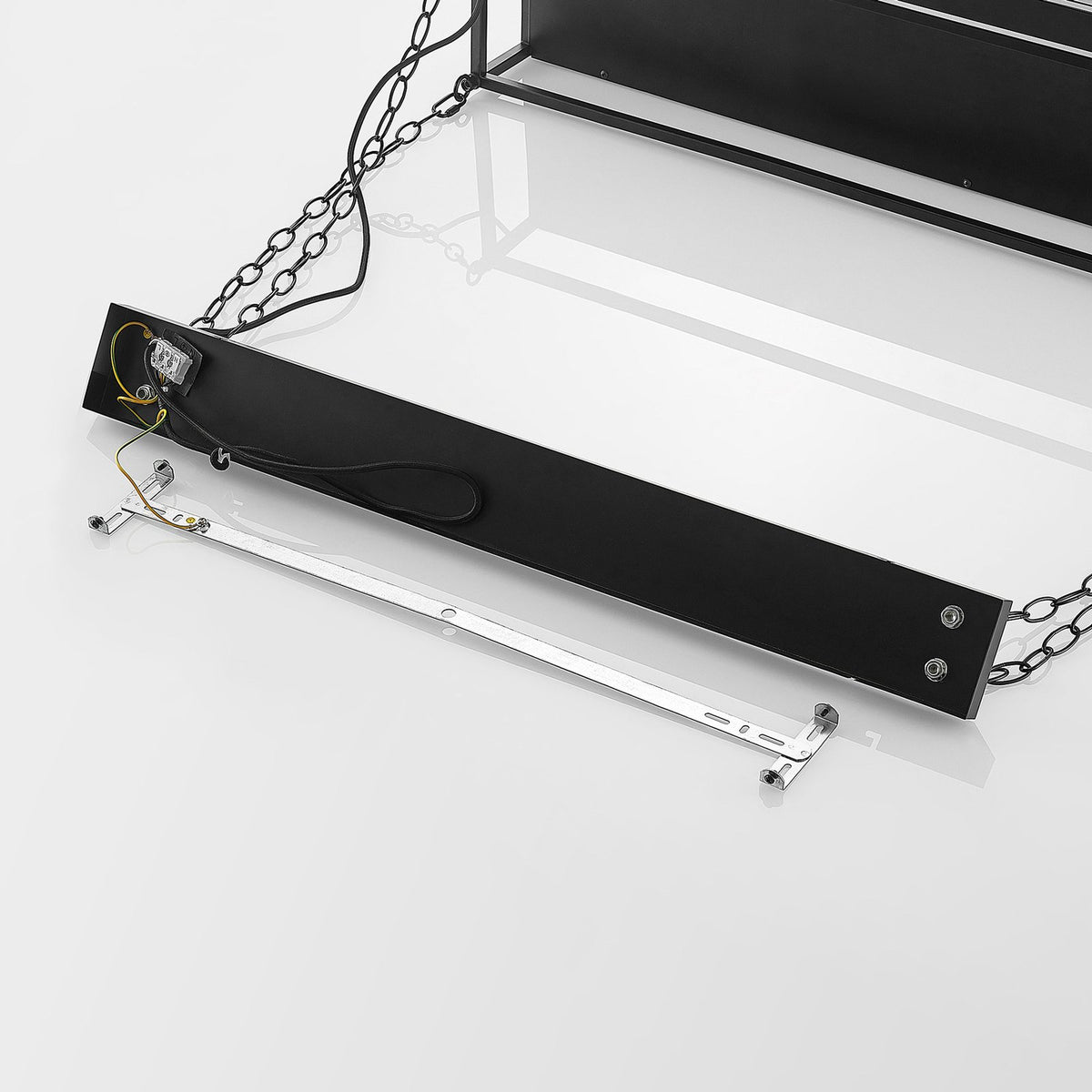 Lindby Hängelampe Hängeleuchte Kirista LED Pendelleuchte dimmbar schwarz 100cm - 4251911734829