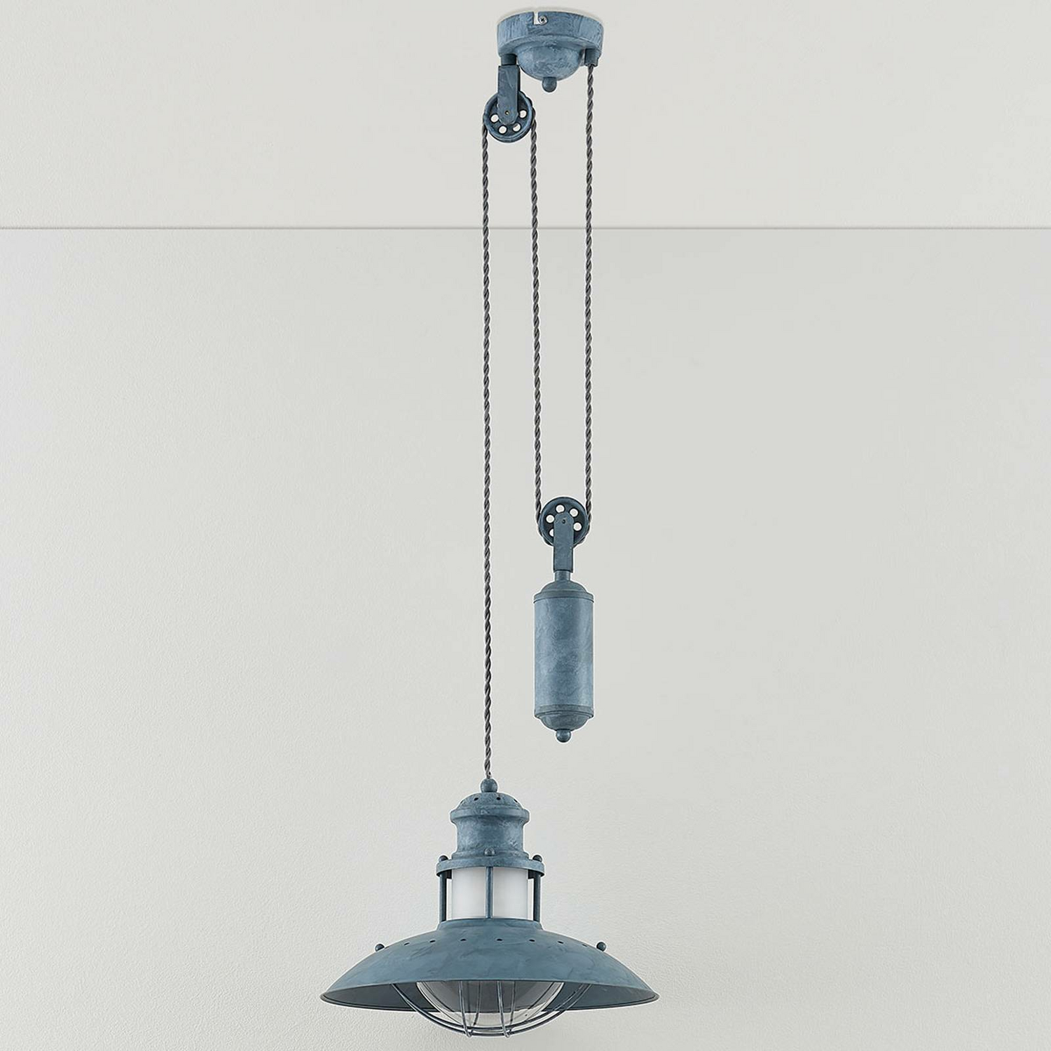 B-Ware Lindby Louisanne Hängeleuchte Deckenlampe Pendelleuchte Lampe 1 Fl E27 Betongrau