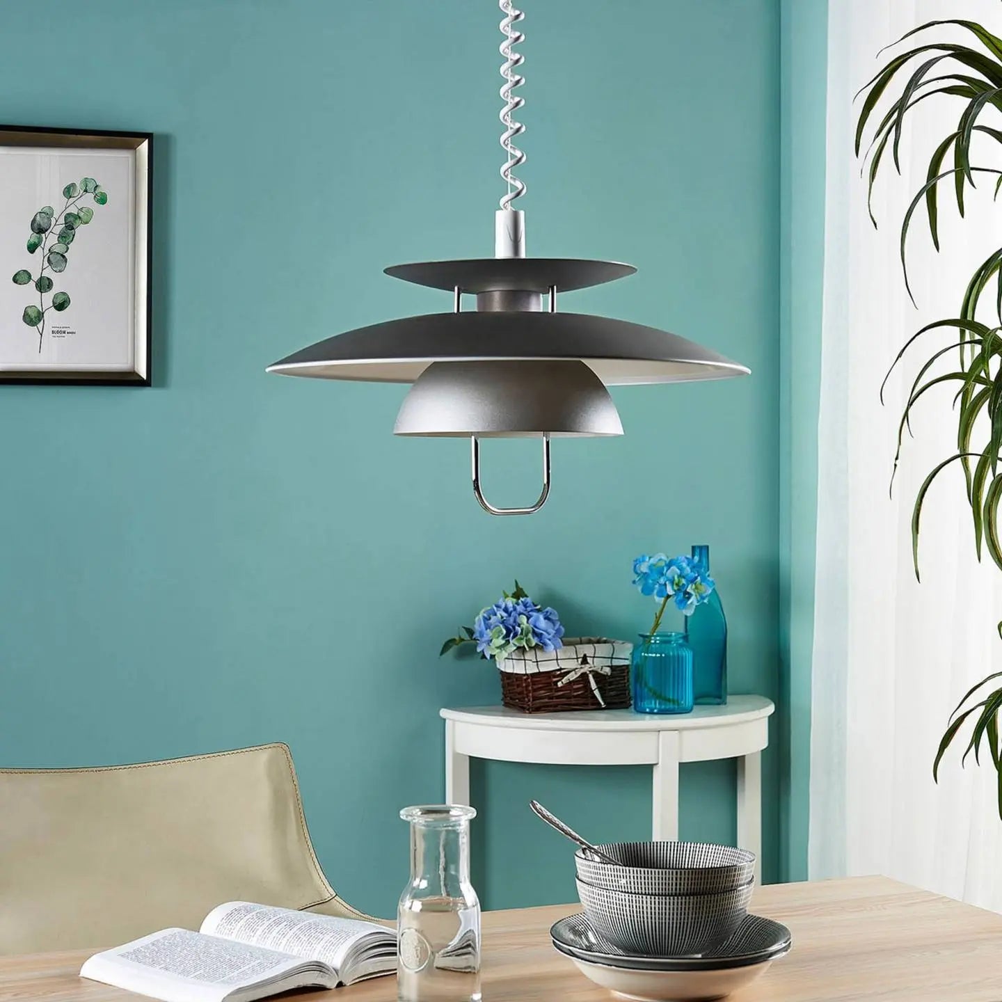 B-Ware Lindby Hängeleuchte Nadija Deckenlampe Lampe Küchenlampe Leuchte Licht E27 Gr354 - 4251096525465