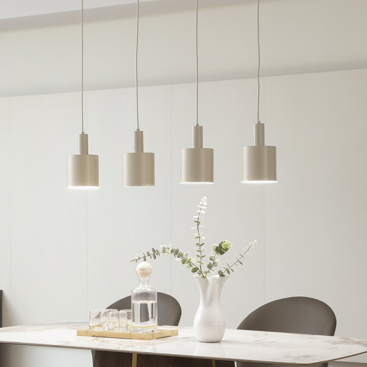 B-Ware Lindby Hängeleuchte Ovelia Beige 4 Flg. Deckenleuchte Hängelampe Siehe Text - 4251911775259