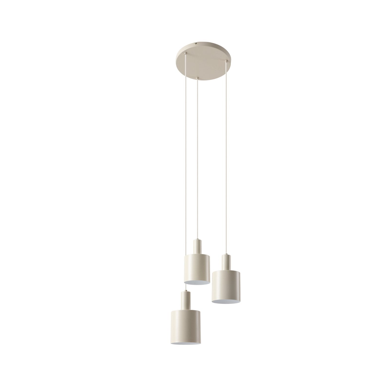 Lindby Hängelampe Ovelia beige rund Hängeleuchte Leuchte Pendellampe Lampe E27 - 4251911775273