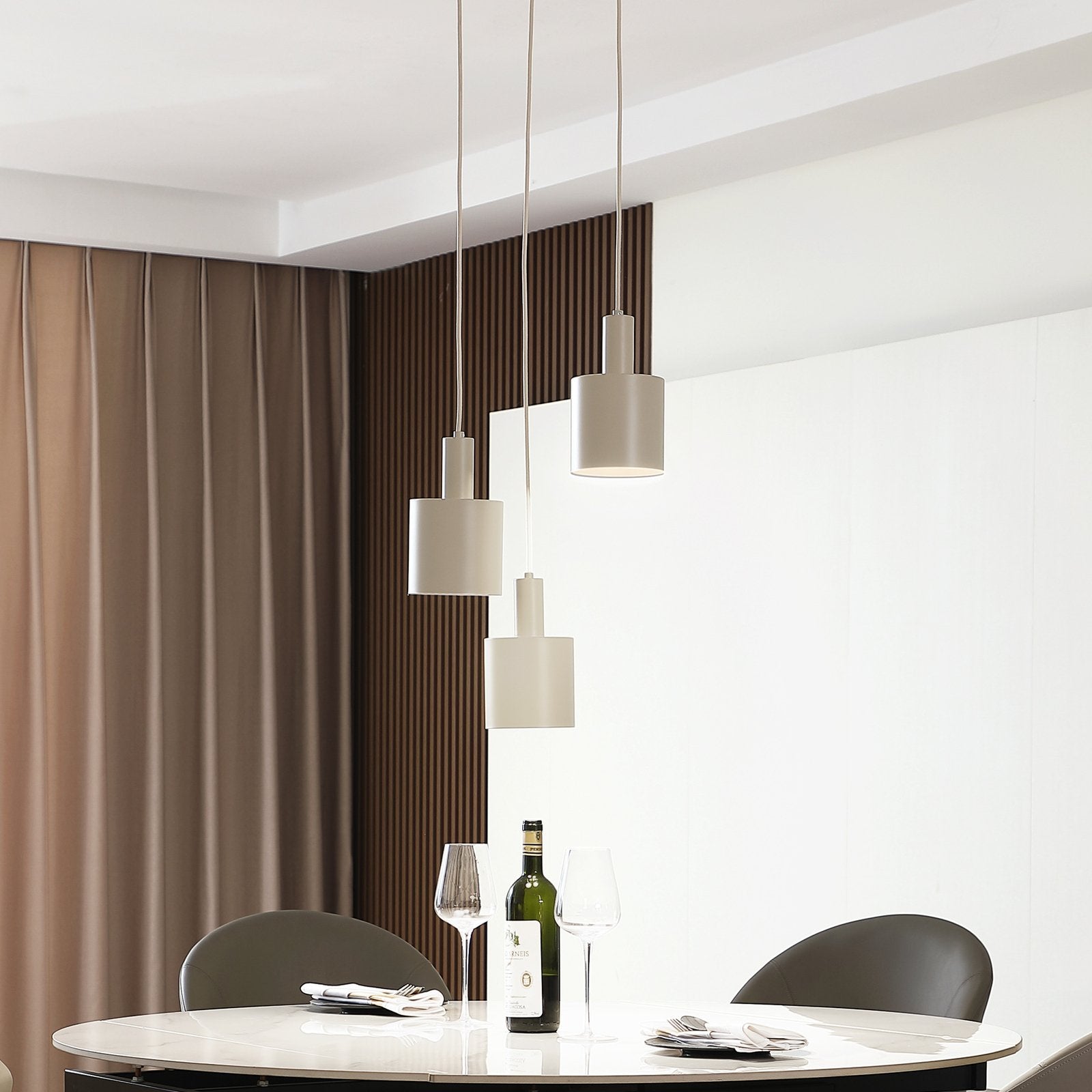Lindby Hängelampe Ovelia beige rund Hängeleuchte Leuchte Pendellampe Lampe E27 - 4251911775273