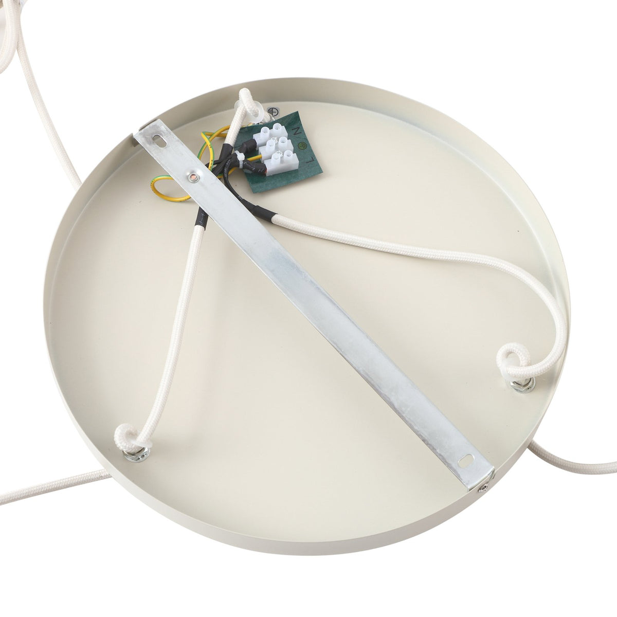 Lindby Hängelampe Ovelia beige rund Hängeleuchte Leuchte Pendellampe Lampe E27 - 4251911775273