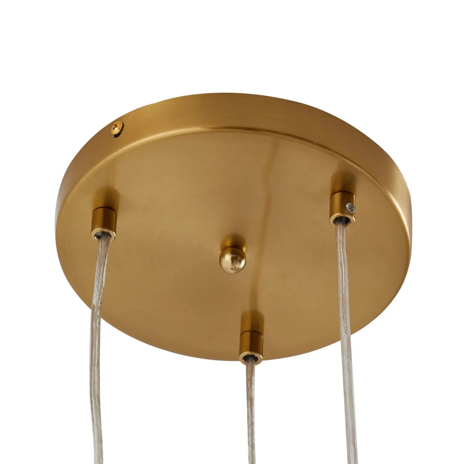 B-Ware Lindby Hängelampe Piatra Hängeleuchte Deckenlampe ø25cm 3 Flg Amber/Messing G116 - 4251911796520
