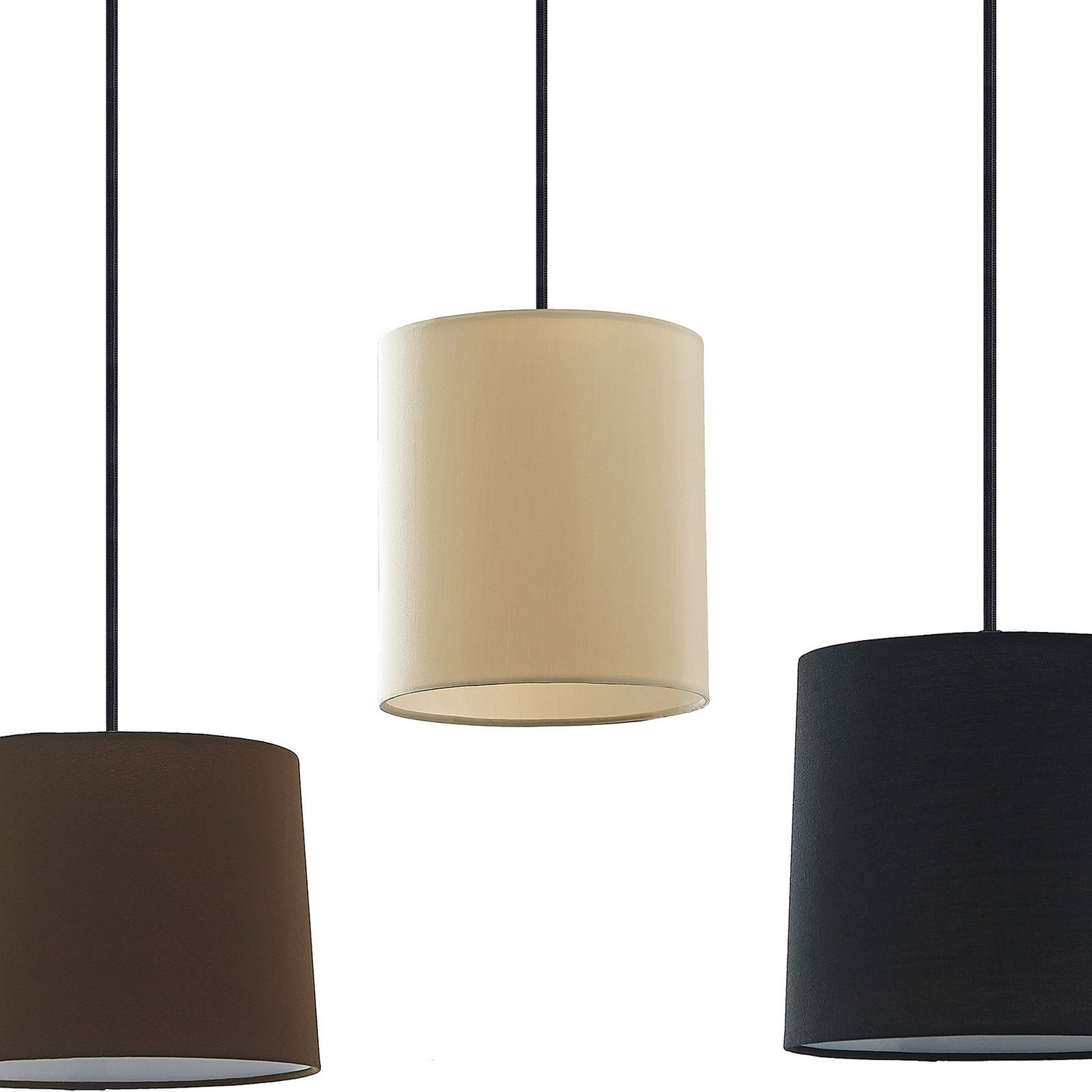 B-Ware Lindby Hängeleuchte Pendelleuchte Amilia Stoff 5 Flg Grau Beige E27332 - 42519117194130