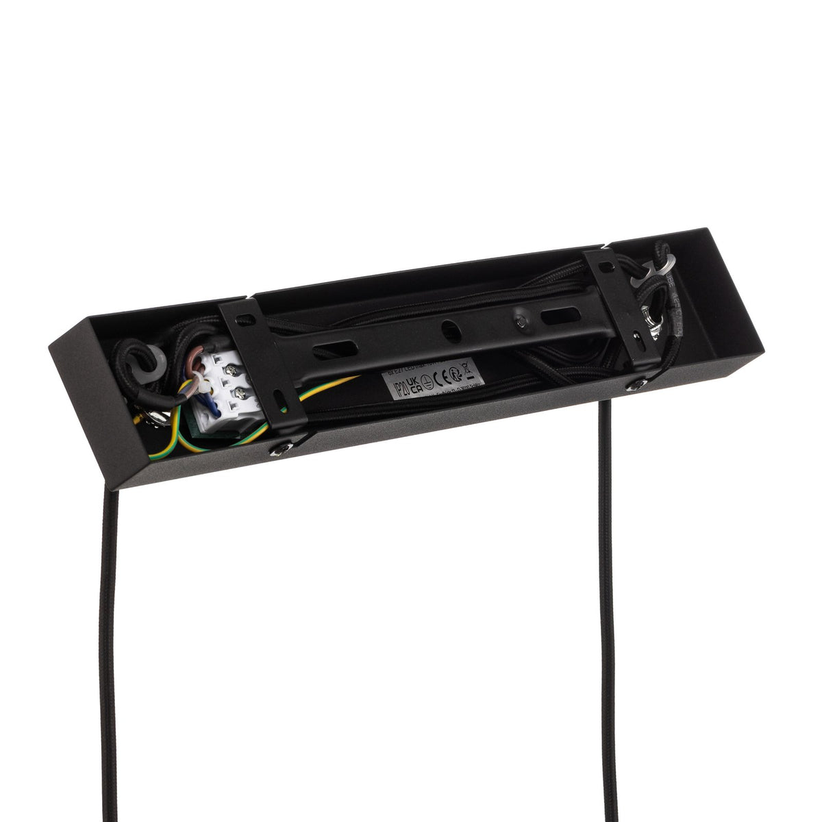 Lindby Hängeleuchte Anito schwarz/gold Metall 100cm E27 Deckenleuchte Lampe S738 - 4251911765052