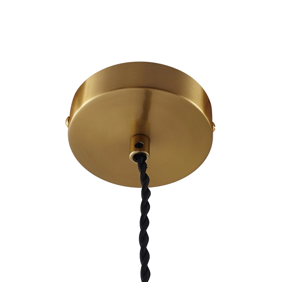 Lindby Hängeleuchte Pendelleuchte Lampe Annira Keramik Weiß Messing 29 Cm Lampe B-Ware