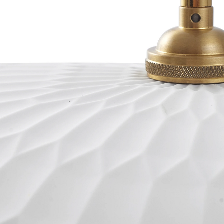 Lindby Hängeleuchte Pendelleuchte Lampe Annira Keramik Weiß Messing 29 Cm Lampe B-Ware